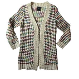 Colorful Knit Women's Cardigan Sweater